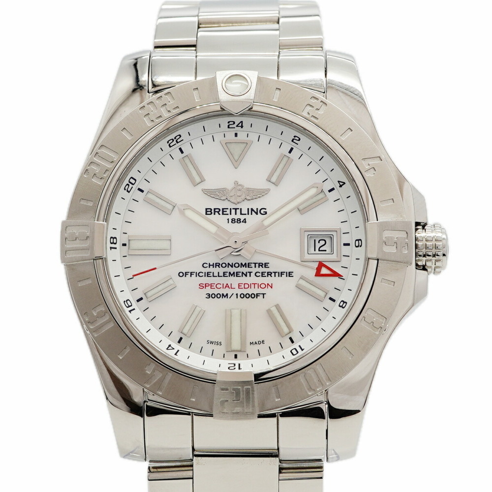 Breitling Avenger 2 GMT A32390 White Dial Men's Watch